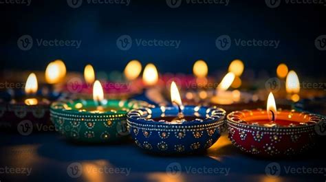 A Group Of Diyas Diwali Stock Images Realistic Stock Photos 28827657