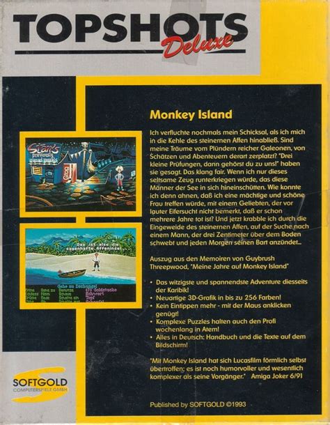 The Secret Of Monkey Island Dos Box Cover Art Mobygames