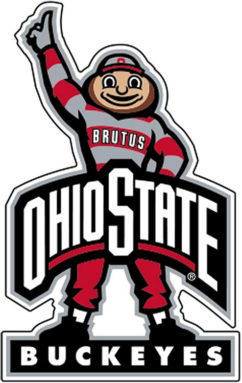 Ohio State Buckeye Brutus Buckeye Decal Sticker 4 Phone Tablet Helmet