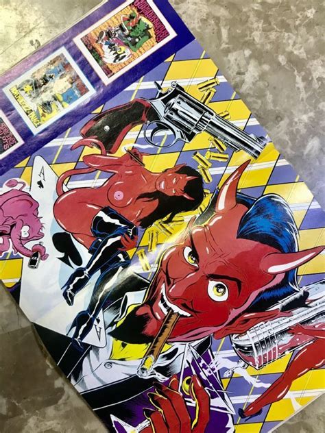 直筆のサイン入り Juxtapoz ローブローアートCOOP She Devil Girl クープ DEVIL hot rod デビル