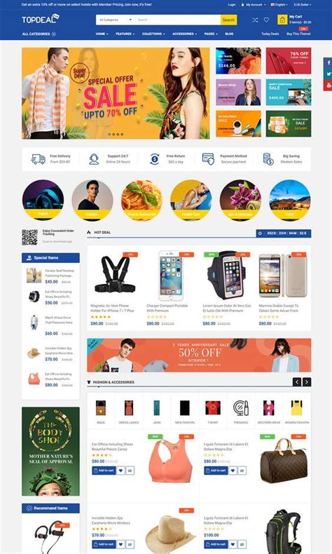 Web Template2 Ecommerce Web Design Ecommerce Website Design Online