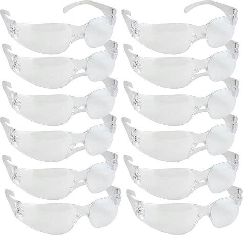 12 Pack Safety Glasses Impact And Ballistic Resistant Protective