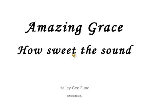 Amazing Grace | PPT | Free Download