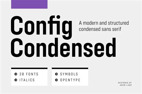 50+ Best Condensed & Narrow Fonts of 2020 | Design Shack