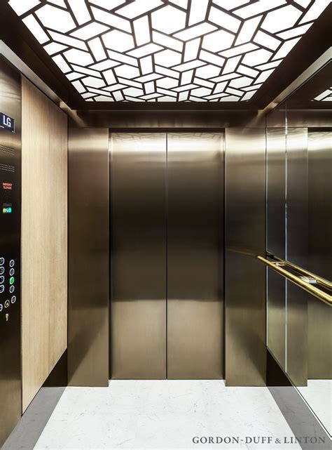 Luxury Lift Interior At The Maple Building Featuring Our Bespoke