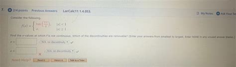 Solved Points Previous Answers Larcalc My Chegg