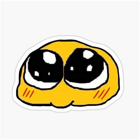 Cursed Emoji Adorable Sticker For Sale By Greemflyinzebra Redbubble