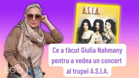 Giulia Nahmany Rela Ie Special Cu Trupa A S I A Ce A F Cut Pentru A