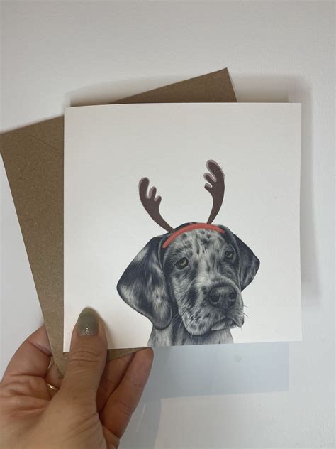 Great Dane Christmas Card Great Dane Card Great Dane Lover Great