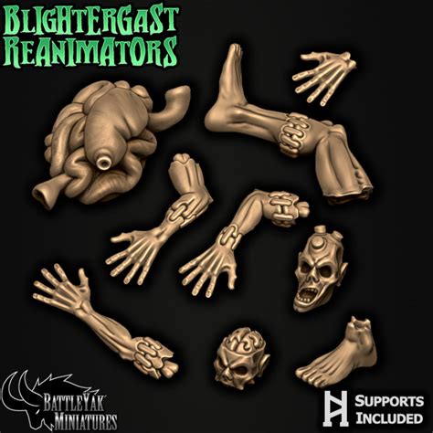 D Printable Wargast Customization Pack By Battle Yak Miniatures