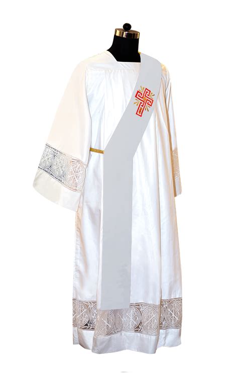 Glory Cross Embroidered Deacon Stole Psg Vestments