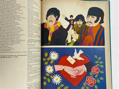 1969 First American Edition The Beatles Illustrated Lyrics Book By Alan