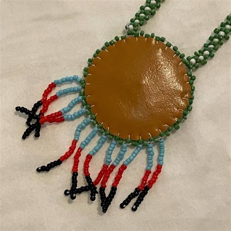 Other Beaded Native American Handmade MorningStar Pendant Necklace