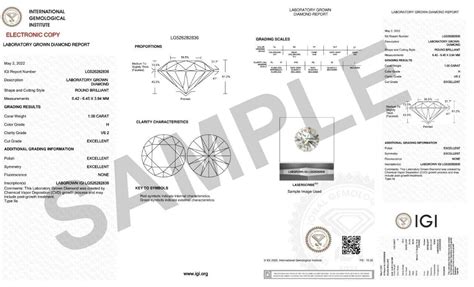 Certified Round Carat Igi Gia Lab Grown Diamond Ear Gem