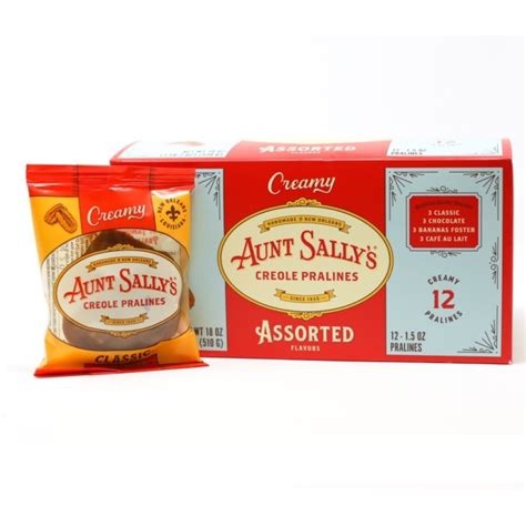 Aunt Sallys Creamy Pralines Box Of 12 Royal Praline Company