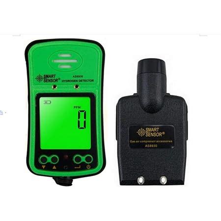 Portable H2 Gas Detector 0 1000ppm LCD Display Rechargeable Li Battery