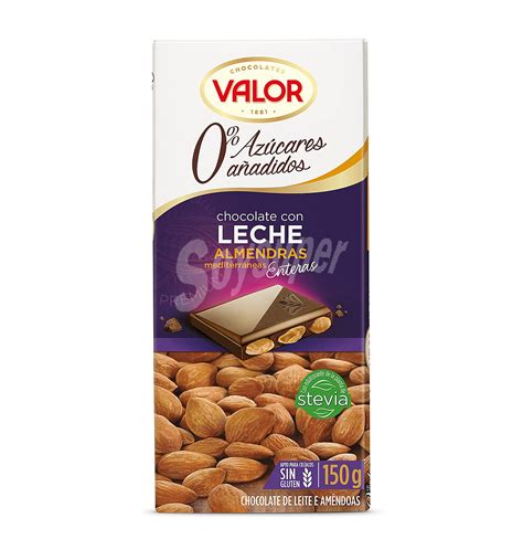 Chocolates Valor Chocolate Con Leche Valor Almendra Az Car G