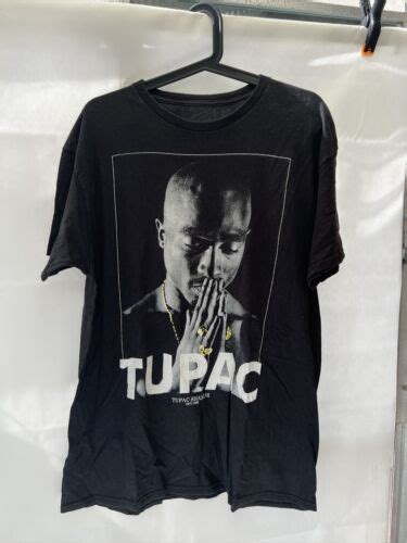 2pac Tupac Shakur Music Rap Hip Hop T Shirt Mens Large L 1971 1996 Ebay