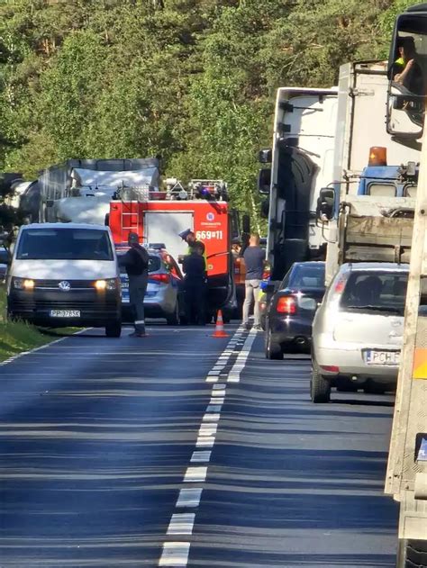 Wypadek na trasie Piła Skórka Jedna osoba trafiła do szpitala Piła