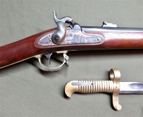 Civil War Rifle With Bayonet Drawing