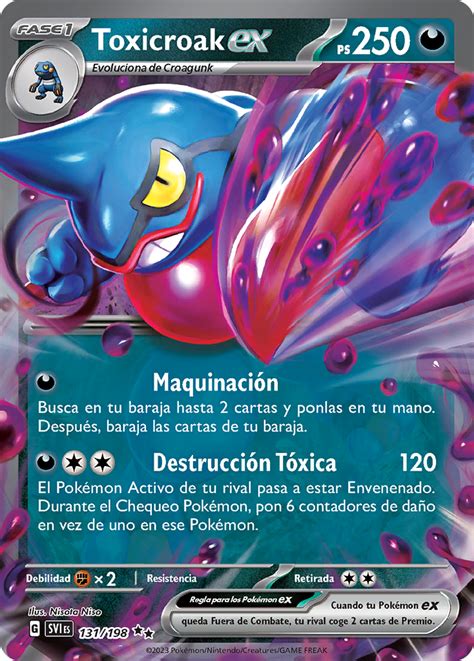 Toxicroak Ex Escarlata Y P Rpura Tcg Wikidex La Enciclopedia Pok Mon