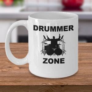 Funny Drum Mug Drummer Zone Drumming Music Lover Coffee Mug Gift For