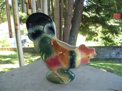 Vintage Royal Copley Rooster Planter