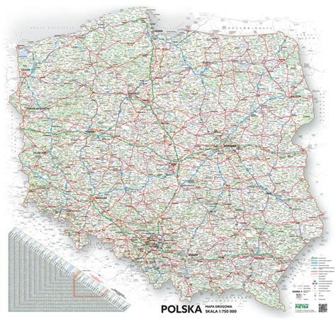 Mapa Cienna Polski Linii Kolejowych Sklep Wydawnictwa Pi Tka