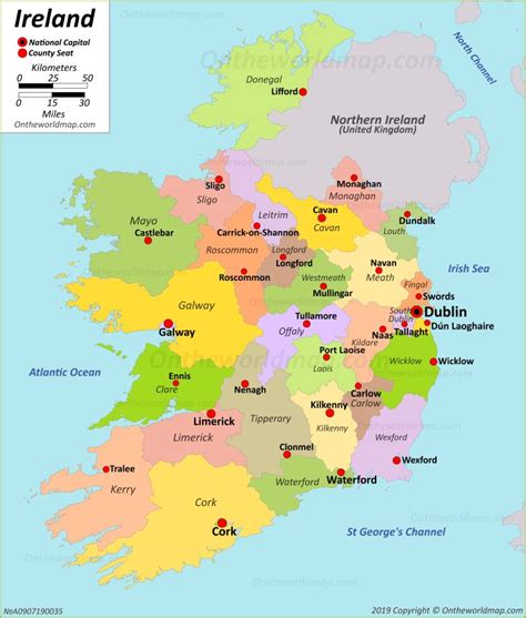 Political Map of Ireland