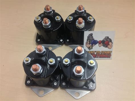 Four New Winch Solenoids Fits Warn 72631 28396 Solenoid Relay Xd9000i 9 5ti Ebay