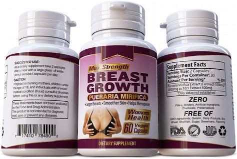 Max Strength Pueraria Mirifica Mg Crecimiento De Senos