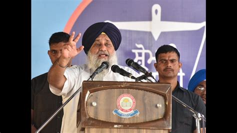 Esma Should Be Invoked Against Cm Says Sukhbir Badal At Rakhar Puneya