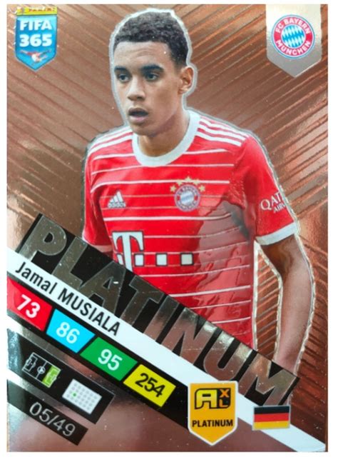 JAMAL MUSIALA PLATINUM 05 49 BRONZE PANINI FIFA 365 ADRENALYN 2023