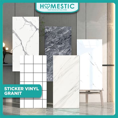 Jual Wallpaper Dinding VINYL Marble 30 X 60 Cm Lantai Vinyl Marbel