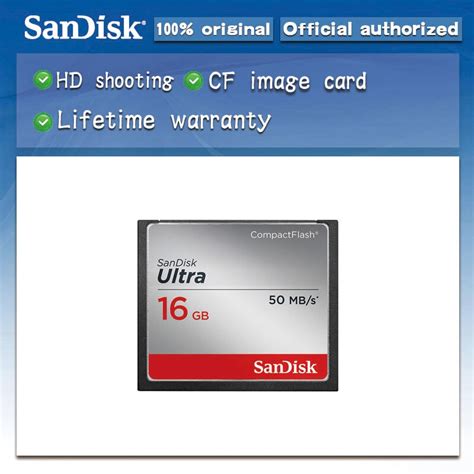 Original Genuine Sandisk Fit Ultra Memory Card Cf Compact Flash Card