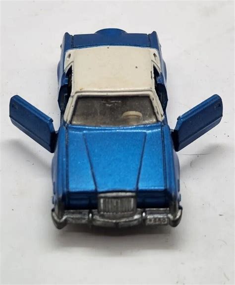 Vintage Tomy Tomica F Blue Ford Continental Mark Iv Doors Open