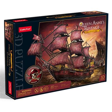 Cubic Fun 34040 Queen Annes Revenge Blackbeards Ship Bay Hobbies