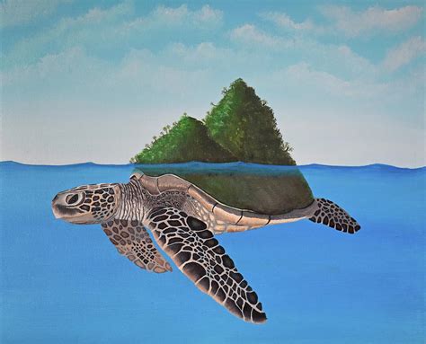 Turtle Island Painting by Brady Nielson - Fine Art America