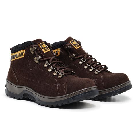 Bota Adventure Masculina Caterpillar Botinha Em Couro Legitimo Super