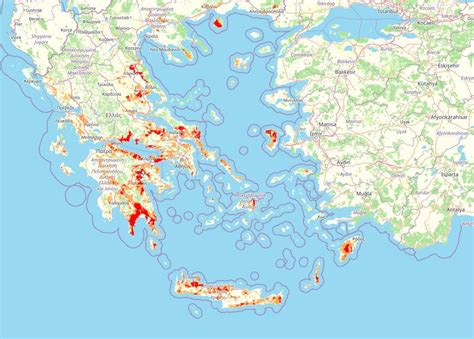 Map shows 'apocalyptic' wildfires spreading across Greece