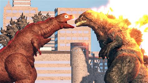 Roblox Kaiju Universe Shin Godzilla Vs Millennium Godzilla Youtube