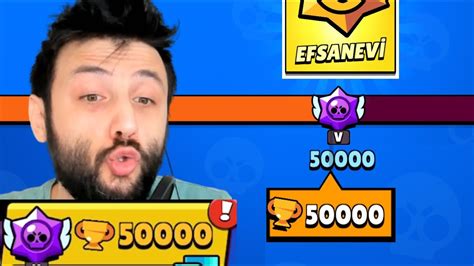 Sonunda 50 000 KUPA OLDUM Brawl Stars YouTube