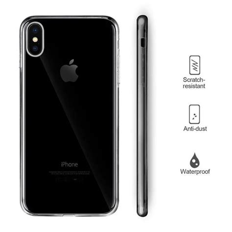 Etui silikonowe przezroczyste przód tył do iPhone XS Max Etui