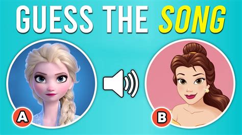 Guess The DISNEY PRINCESS By Her SONG Disney Song Quiz YouTube