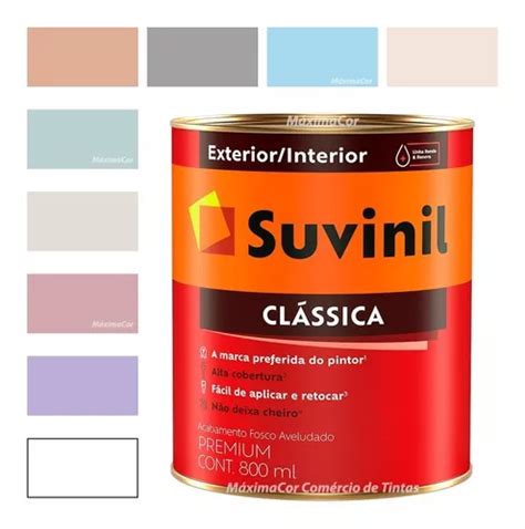 Tinta Para Parede Fosca Antimofo Ml Suvinil Cl Ssica