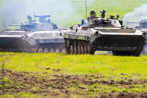 Ostrava Czech Republic The Bmp Is An Amphibious Infantry