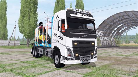 Volvo Fh X Globetrotter Timber Truck Para Farming Simulator