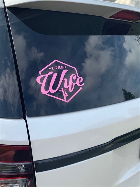 Line Wife Decal Linewife Decal Lineman Wife Decal Etsy