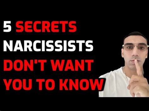 Secrets Narcissists Don T Want You To Know Narcissism Narc