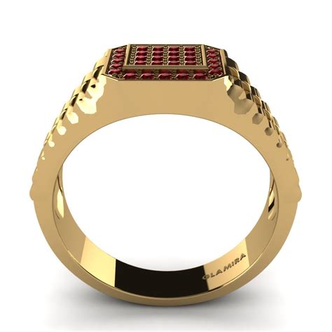 K P Mannens Ring Ramses I Rund Slipad Carat Rubin K Gult Guld